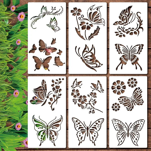 🔥DIY Decoration🌻-Garden Fence Large Flower Stencils