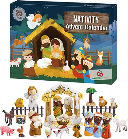 Nativity Advent Calendar - 24 Days of Christmas Nativity Scene Set