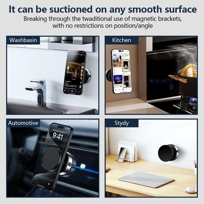 🔥Hot Sale 49% — Car Electric Suction Cup Vacuum Magnetic Phone Holder