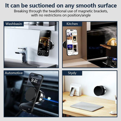 🔥Hot Sale 49% — Car Electric Suction Cup Vacuum Magnetic Phone Holder