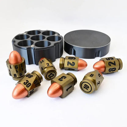✨Party Picks Game Essentials-Bullet Shaped Polyhedral Dice Set🎲 (7 PCS)