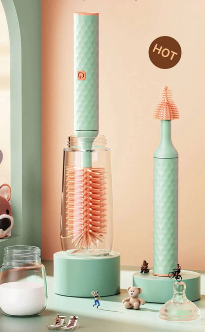 👼🧴Baby bottle companion - Silicone Electric Bottle Washer💦