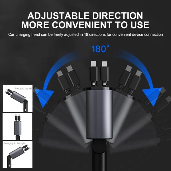 🔥Hot Sale🔥Retractable Car Charger⚡