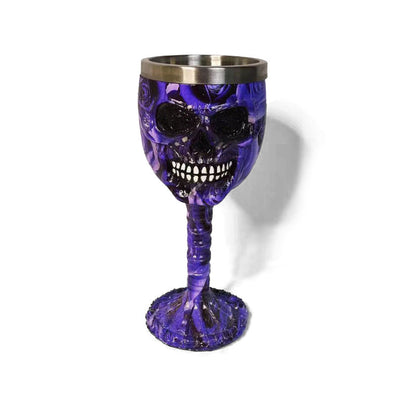 🥂Horrible Resin Stainless Steel Skeletal Wine Goblet
