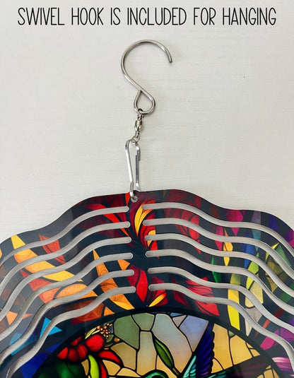 ✨ Stained Glass Wind Spinner