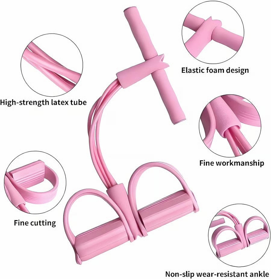 8-Tube Pedal Resistance Band | Your At-Home Full-Body Workout Solution