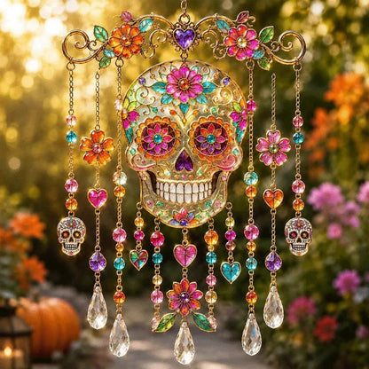 Halloween-Themed Crystal Wind Chime