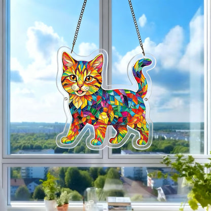 DIY Acrylic Cat Puzzle Suncatcher – Colorful Window Hanging Decor For Cat Lovers