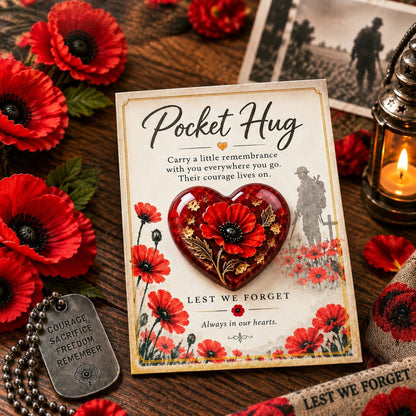 ❤️ Pocket Hug™ Remembrance – A Little Keepsake of Love, Honor &amp; Memories 🌺✨