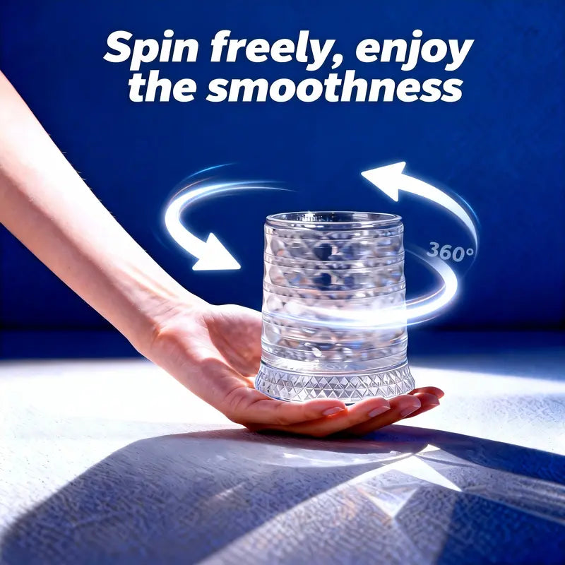 Luxury 360° Spinning Crystal Glass