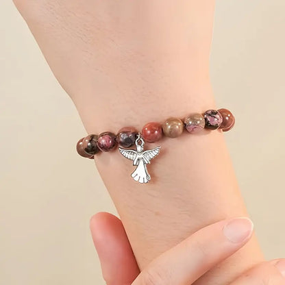 💖🎁2026 Mother's Day Gifts 50% Off--🧵Memorial Gifts Angel Wings Healing Crystal Bracelet