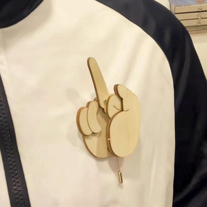 ✨Hot Sale 49% OFF--🤣Funny Wooden Finger Brooch
