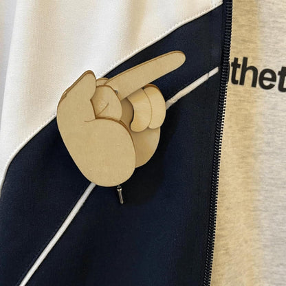 ✨Hot Sale 49% OFF--🤣Funny Wooden Finger Brooch