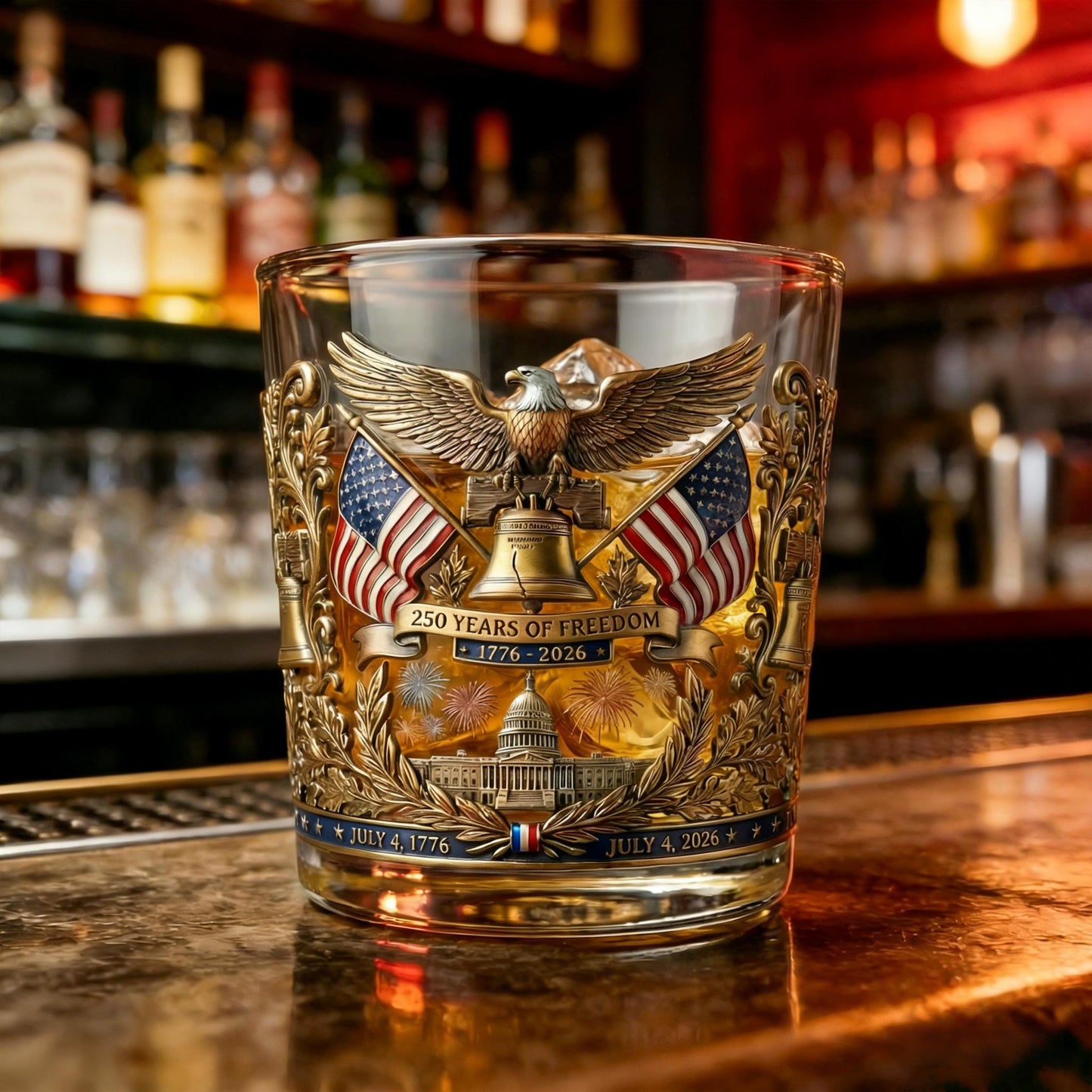 🥃 America 250th Anniversary Heritage Glass