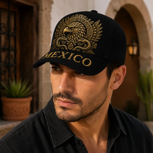 Mexico Baseball Cap – Eagle Graphic Adjustable Snapback Hat for Men & Women