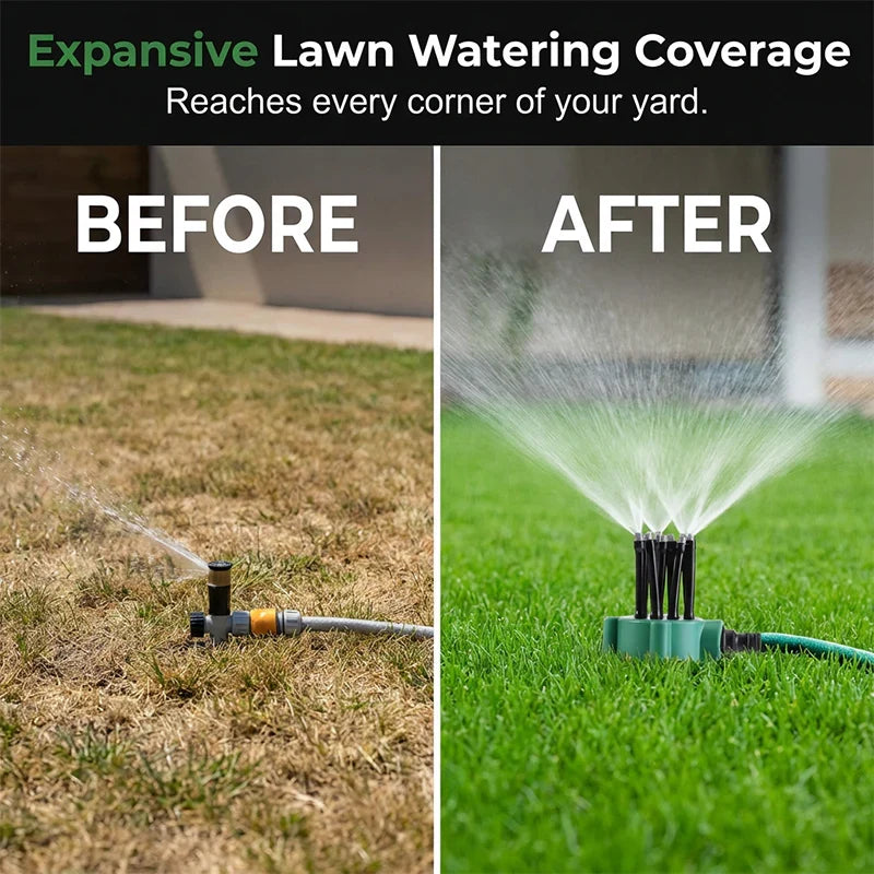 360° Coverage Precision Garden Irrigation Sprinkler