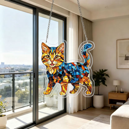 DIY Acrylic Cat Puzzle Suncatcher – Colorful Window Hanging Decor For Cat Lovers