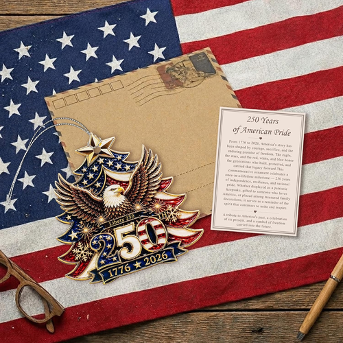 1776–2026 Liberty Eagle Christmas Ornament