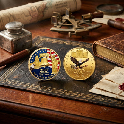 🔥LAST DAY 50% OFF✨9PCS USA 250th Anniversary Commemorative Coin Gift Set