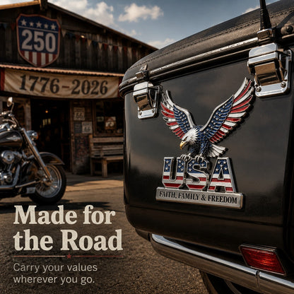 🇺🇸250th Anniversary 49% OFF - ★USA Faith, Family & Freedom★ Metal Emblem