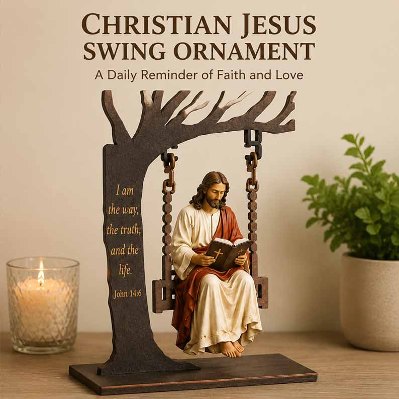 📚Last Day 49% OFF - Christian Jesus Swing Ornament