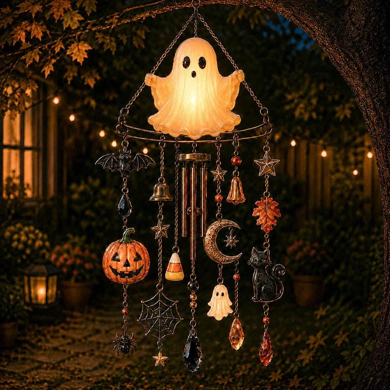 Halloween-Themed Crystal Wind Chime