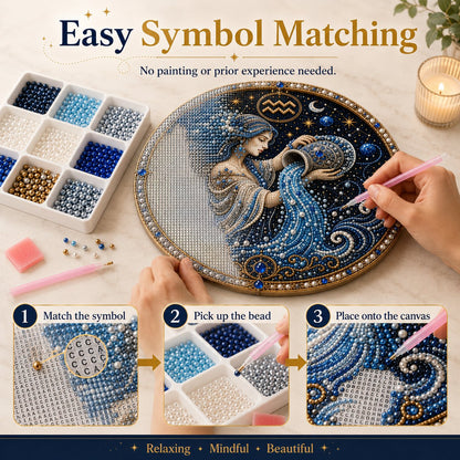 ♈12 Zodiac Signs Pearl Art Kit 🌙Buy 2+ Get Free Shipping