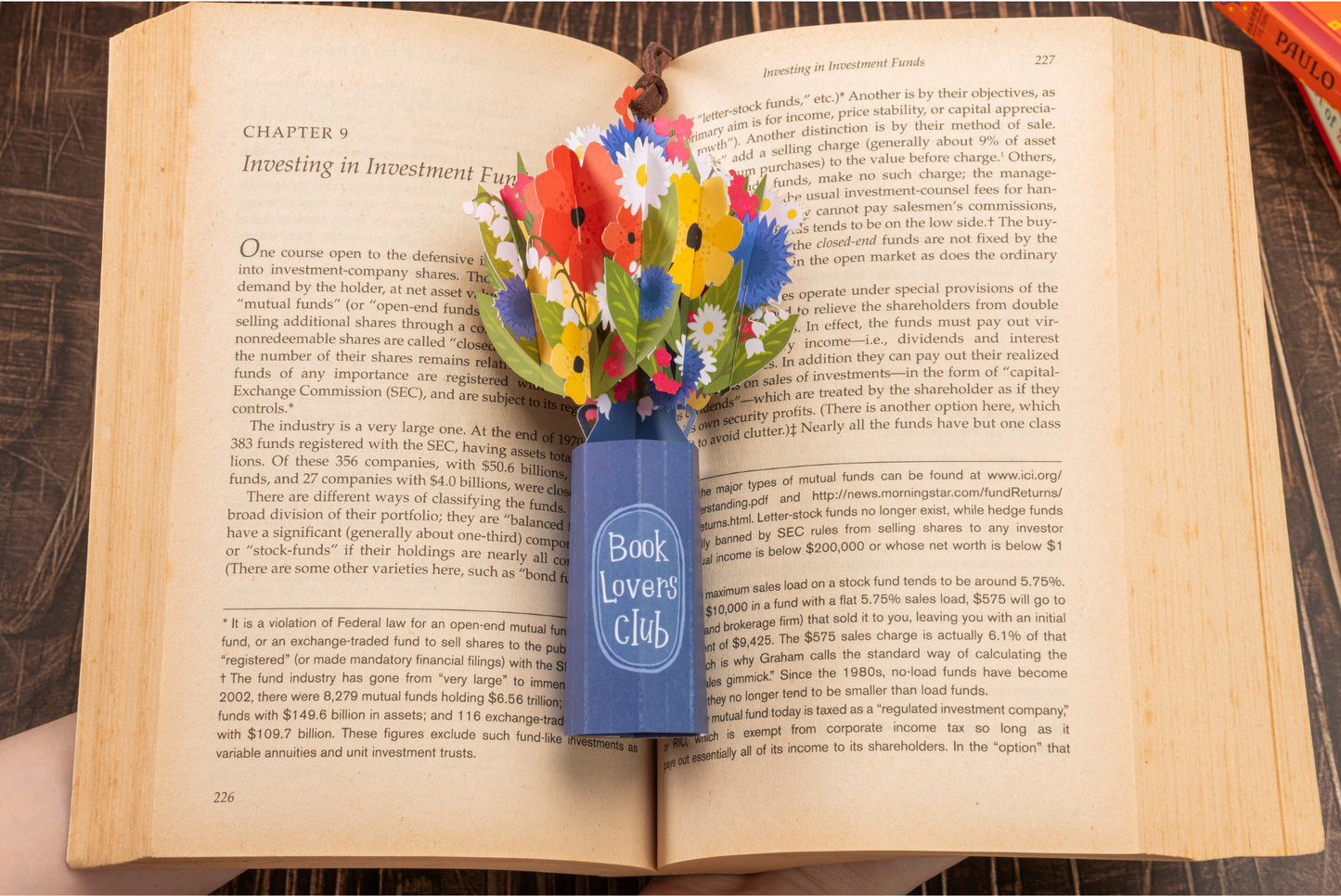 Leauni Elegant Flower Bouquet Pop-up Bookmark - New Pop-Mark