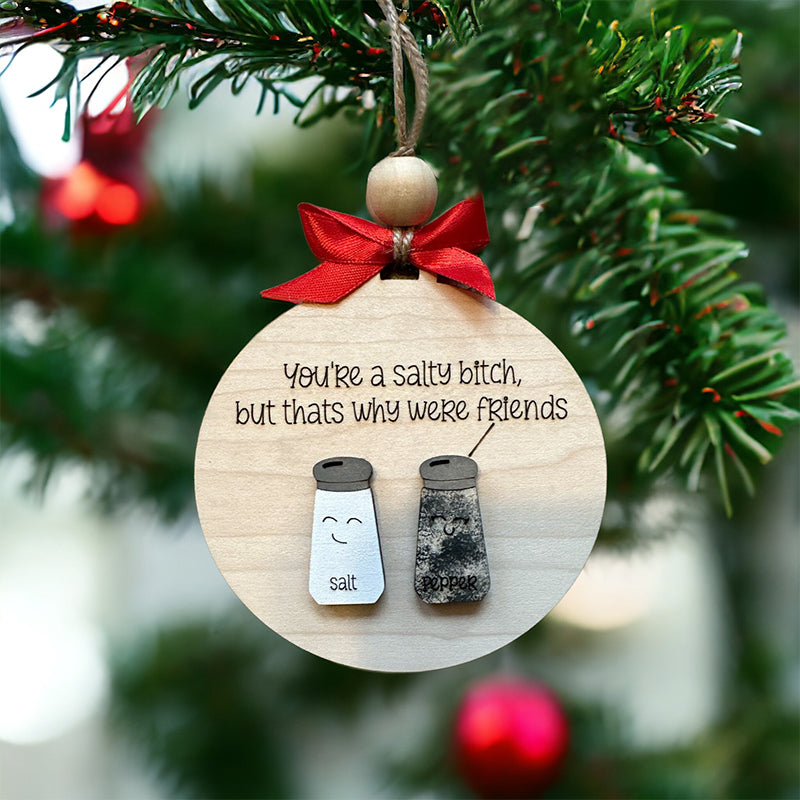 🤣We'll Be Forever Friend Funny Friend Christmas Ornament