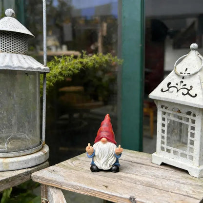 Gnome Statue, Funny Garden Gnome for Outdoor Or Home Decor