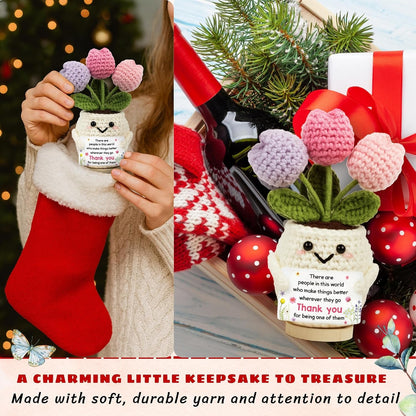 Handmade Crochet Tulip Thank You Gift – Heartfelt Appreciation Keepsake for Teachers, Coworkers, Bosses & Loved Ones