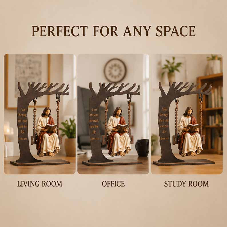 📚Last Day 49% OFF - Christian Jesus Swing Ornament