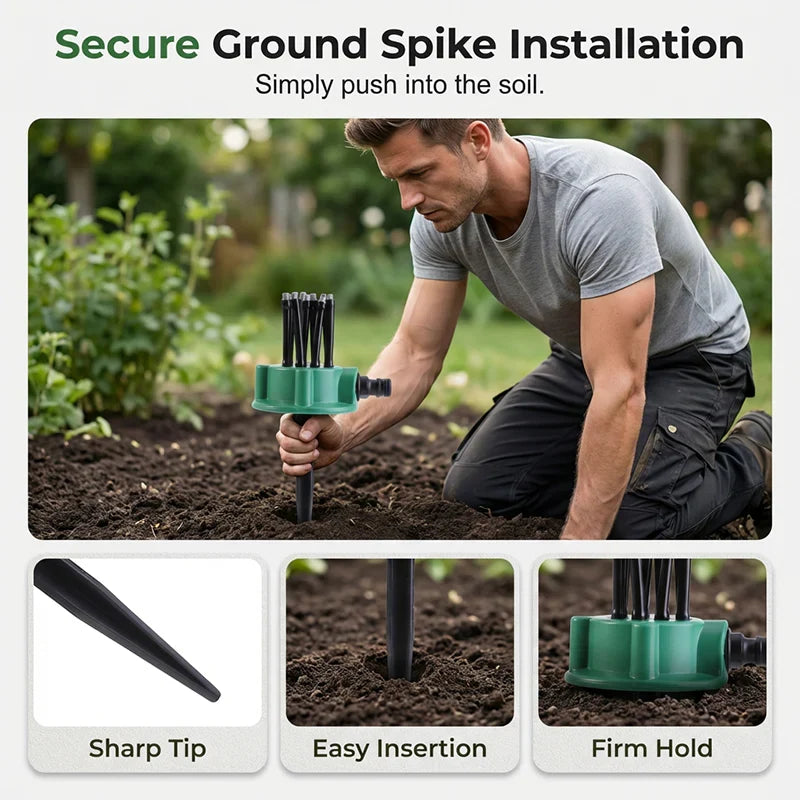360° Coverage Precision Garden Irrigation Sprinkler