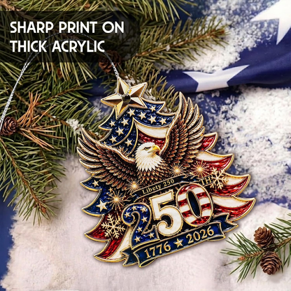 1776–2026 Liberty Eagle Christmas Ornament