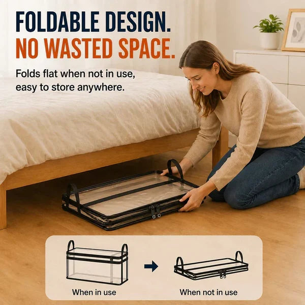 📦Large Heavy-Duty Thick Plastic Clear Storage Bag for Clothes, Moving & Storage