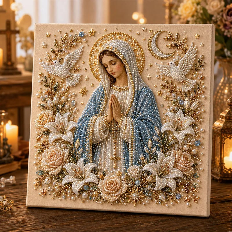 🙏🙏Christian DIY Pearl Art Set