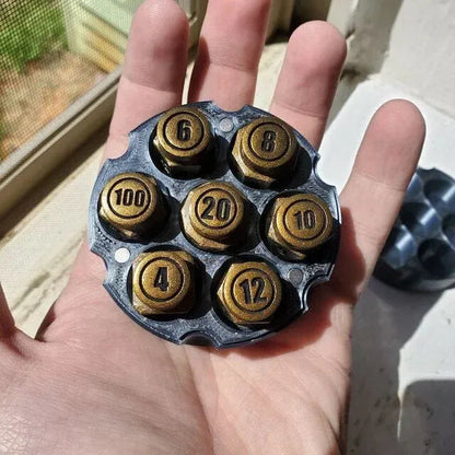 ✨Party Picks Game Essentials-Bullet Shaped Polyhedral Dice Set🎲 (7 PCS)