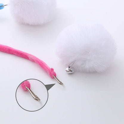 😸 Hanging Spring Plush Ball Cat Toy ❤