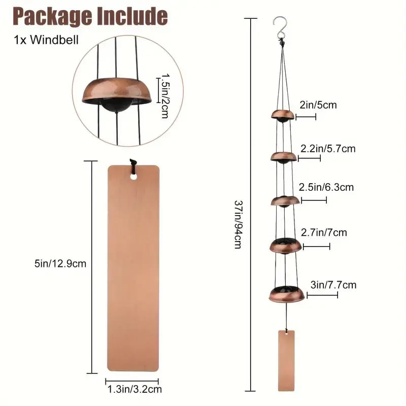 Metal Pagoda Wind Chimes for Outside
