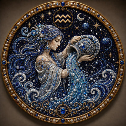♈12 Zodiac Signs Pearl Art Kit 🌙Buy 2+ Get Free Shipping