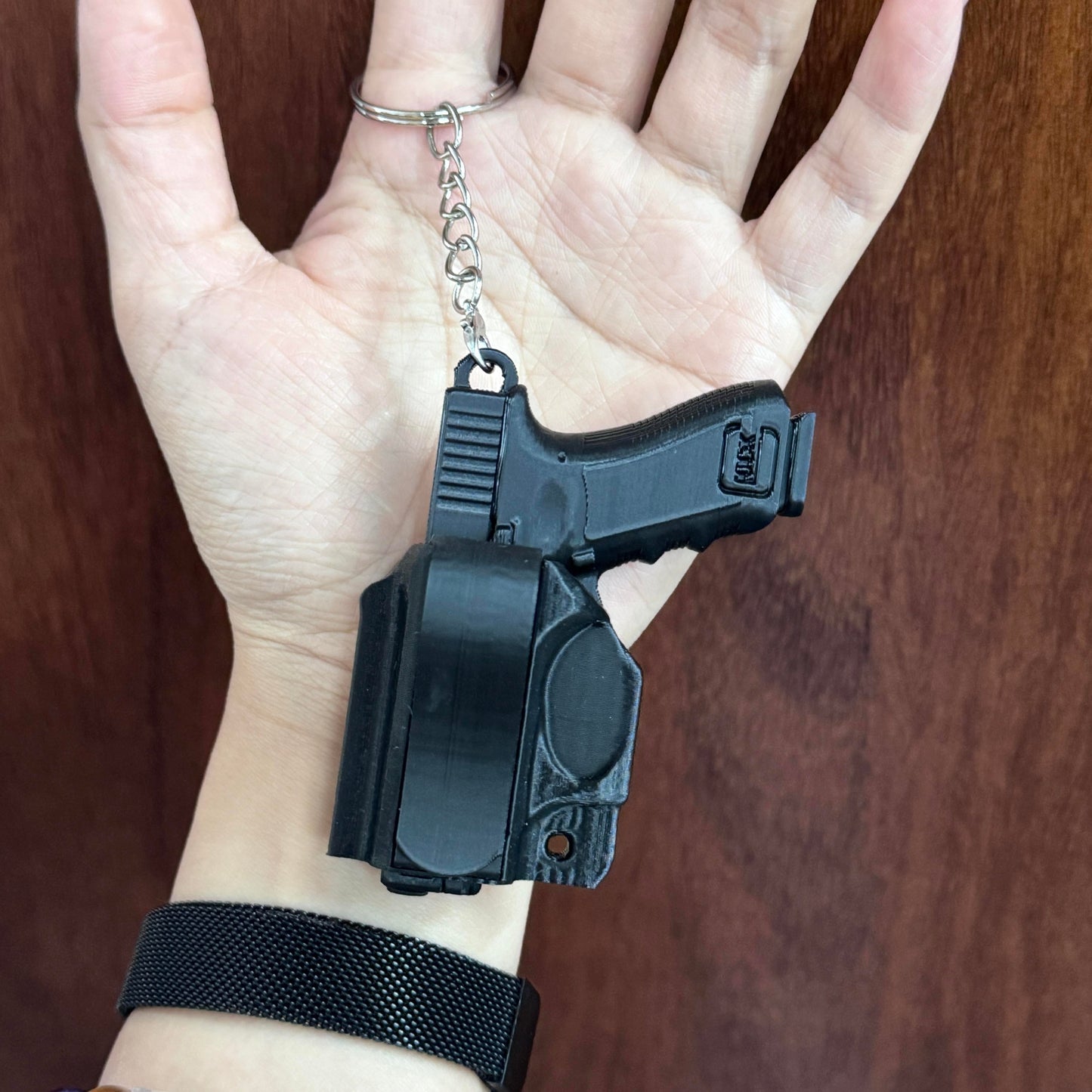 🎯 3D Printed Pistol & Holster Keychain