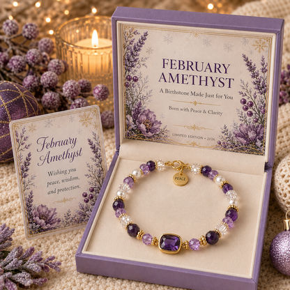 🎅🎅🎅 2026 Christmas Gift 50% Off--💎 Birthstone Meaning Bracelet | Limited Edition 2026