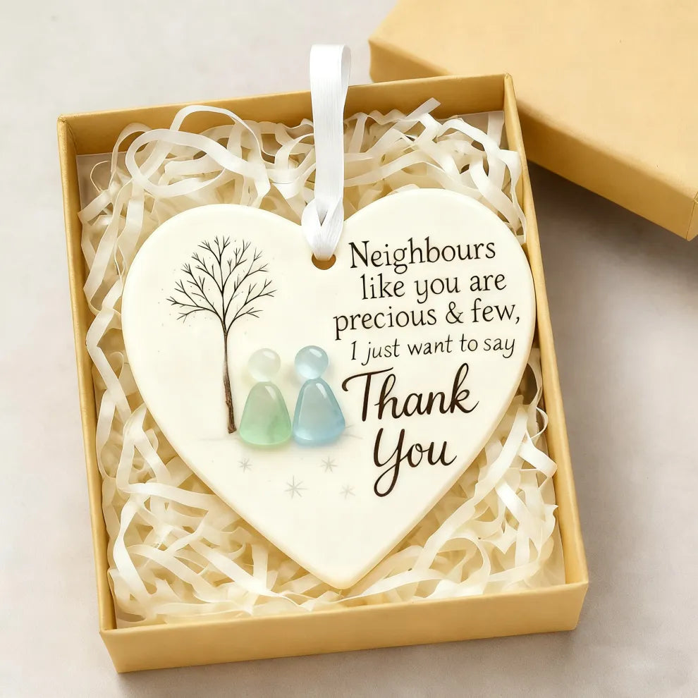 Thank You Neighbours Heart - Shaped Ornament