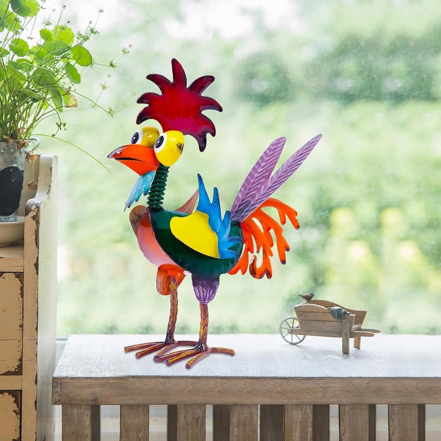 💥This Week's Special Price 🐓 Metal-Rooster Outdoor Statue