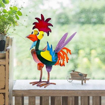 💥This Week's Special Price 🐓 Metal-Rooster Outdoor Statue