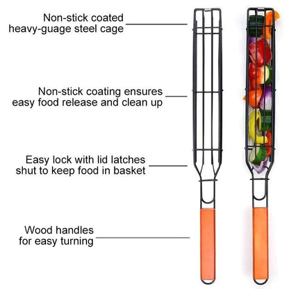 🍖🍗Reusable Kabob Grill Baskets 🥩