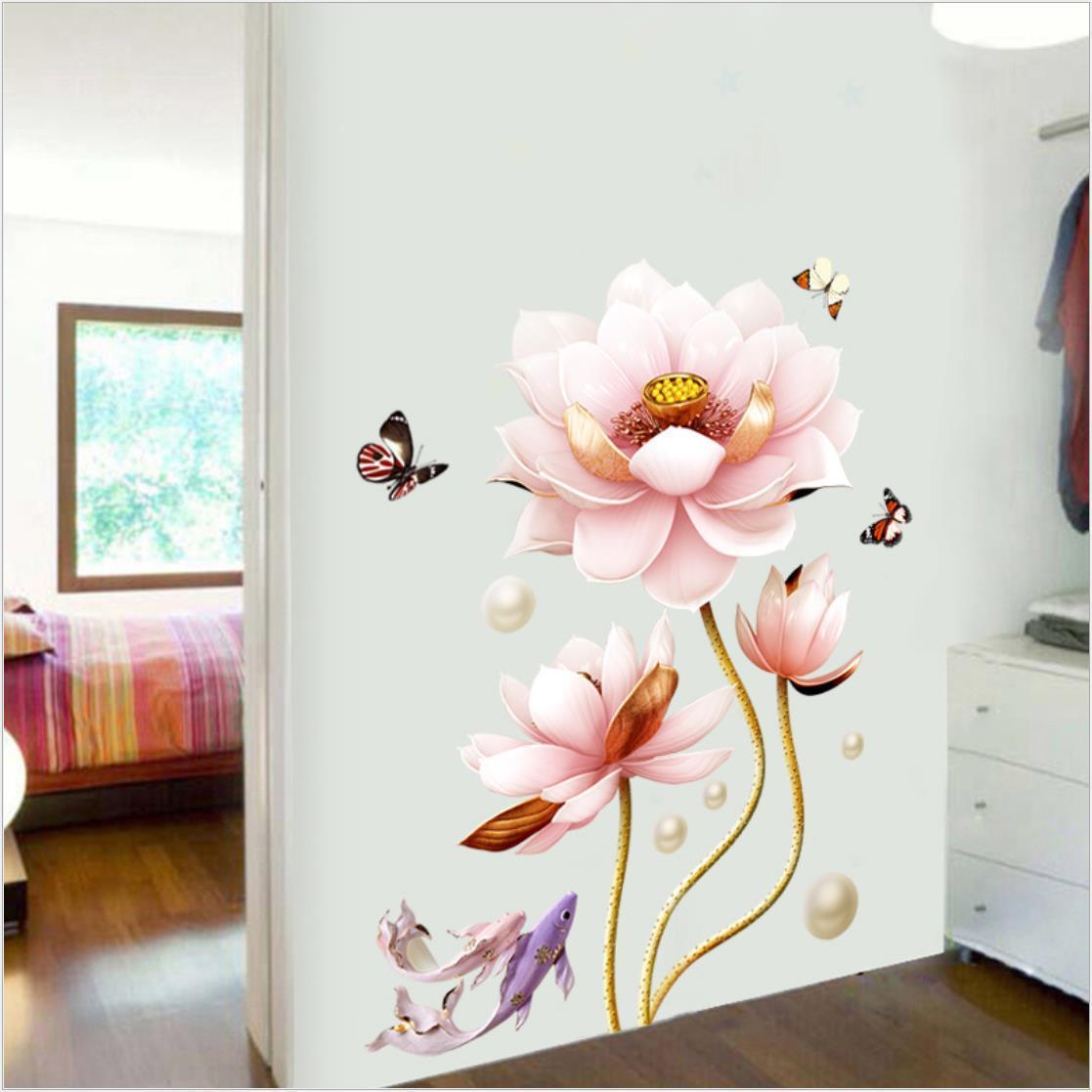 (❤HOT SALE- 49% OFF) Flower Wall Sticker Wallpaper