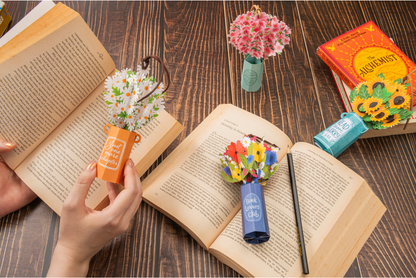 Leauni Elegant Flower Bouquet Pop-up Bookmark - New Pop-Mark