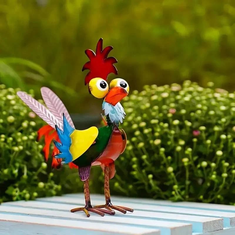 💥This Week's Special Price 🐓 Metal-Rooster Outdoor Statue