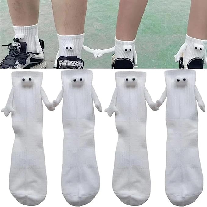 🔥 Hand In Hand Magnetic Holding Hands Socks 💕